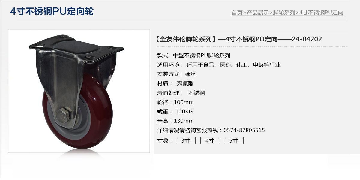 4寸不銹鋼P(yáng)U定向輪1.jpg